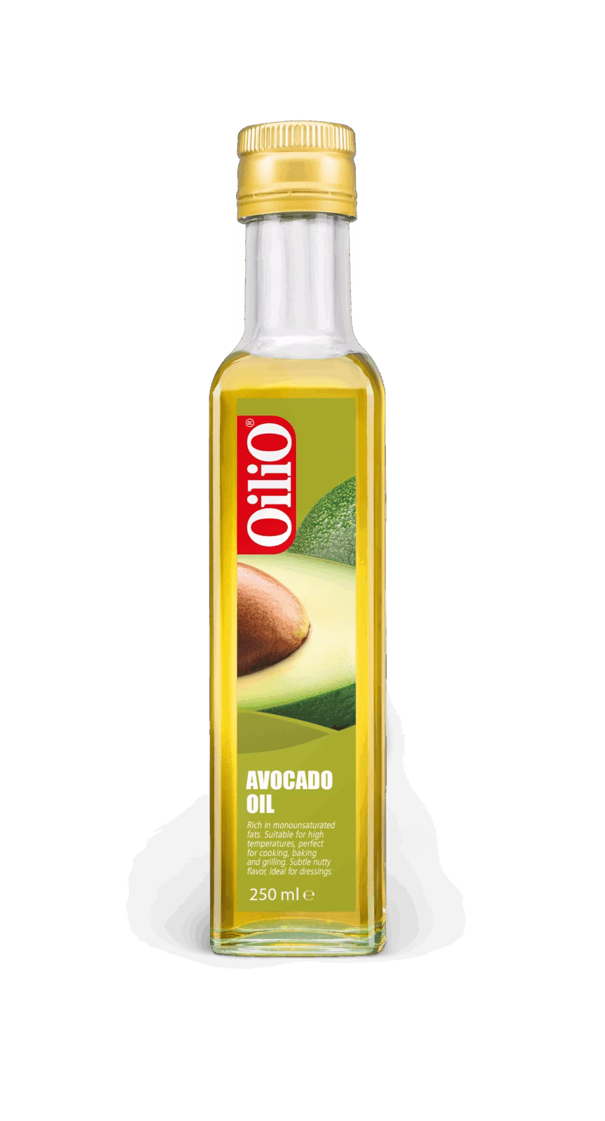 Oilio Avocadoolie 250ml – natuurlijke koudgeperste olie rijk aan vitamine E