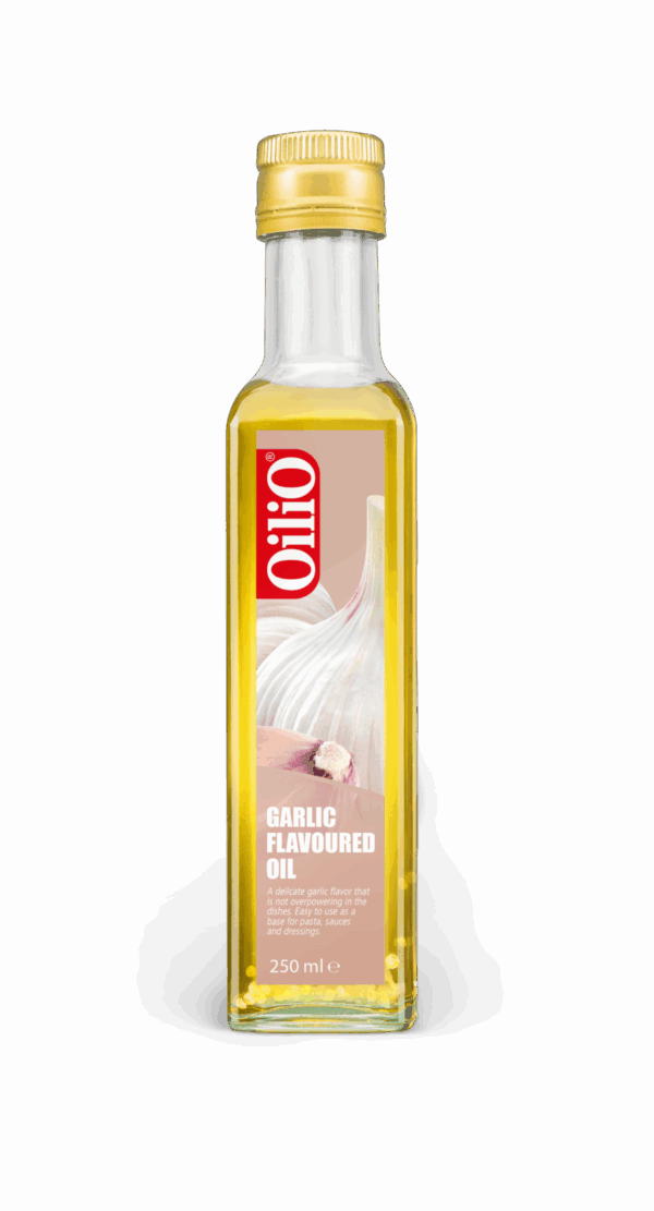 Oilio Knoflookolie 250ml – natuurlijke olie met knoflooksmaak zonder conserveermiddelen