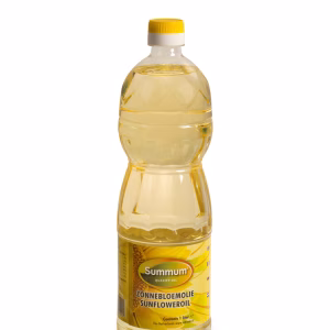 Zonnebloemolie 1 liter PET-fles voor bakken, braden en frituren