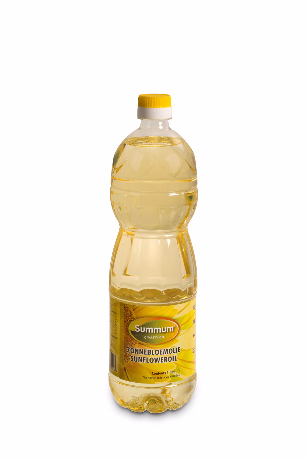 Zonnebloemolie 1 liter PET-fles voor bakken, braden en frituren