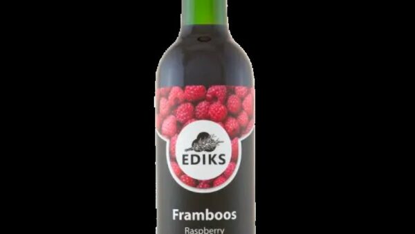 Ediks Frambozenazijn 375ml – biologische frambozenazijn, natuurlijk, glutenvrij en zonder conserveringsmiddelen