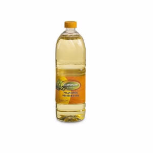 Sojaolie 1 liter PET-fles voor bakken, braden en frituren
