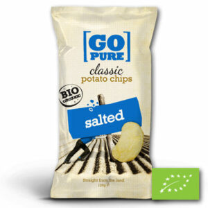 Go Pure Chips Bio Salted 125g – biologische chips met zeezout