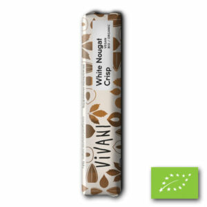 Vivani White Nougat Crisp bio chocoladereep 35 gram – biologische witte chocolade met nougat