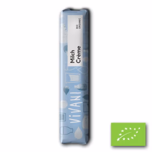 Vivani Creamy Milk chocoladereep 35 gram – biologische melkchocolade met romige smaak