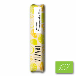 Vivani Lemon Cheesecake BIO Chocoladereep 35 gram – witte chocolade met citroen en cheesecakevulling