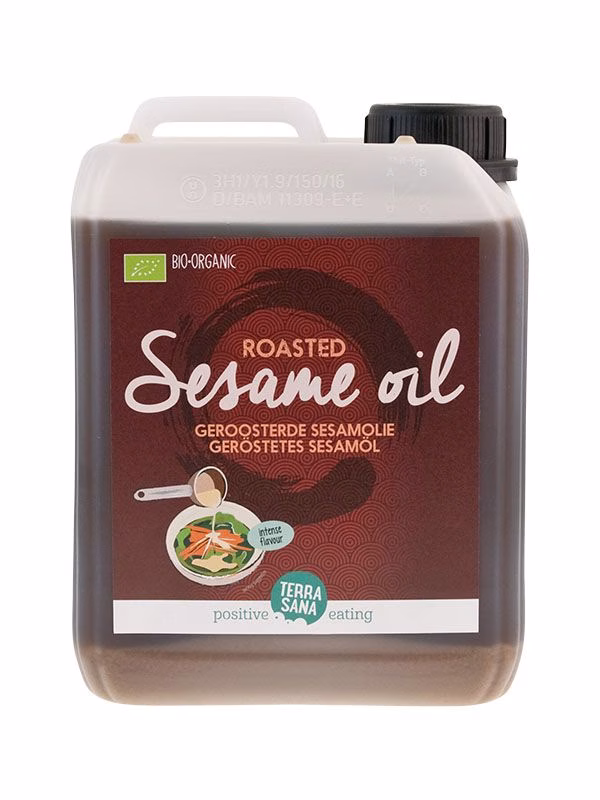 Terrasana sesamolie geroosterd bio can 2,5 liter