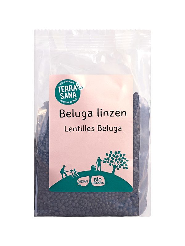 Belugalinzen Terrasana 500 gram biologische zwarte linzen