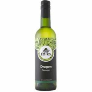 Ediks Dragon wijnazijn fles 250ml – ambachtelijke azijn met verse dragon