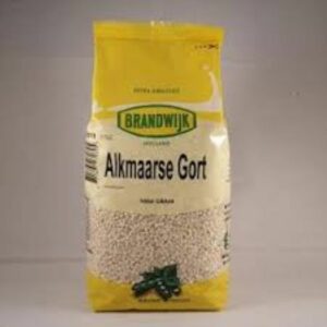 Alkmaarse gort Brandwijk 1000 gram – natuurlijke gepelde gerstkorrels zonder toevoegingen