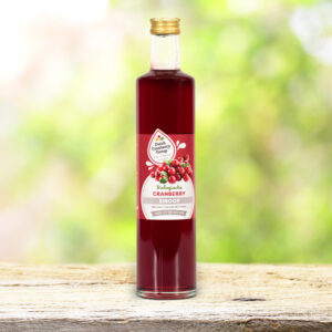 Cranberrysiroop BIO 500ml Dutch Cranberry – biologische siroop met echt cranberrysap, rijk aan antioxidanten