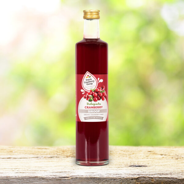 Cranberrysiroop BIO 500ml Dutch Cranberry – biologische siroop met echt cranberrysap, rijk aan antioxidanten