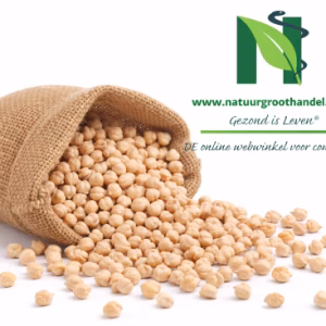 kikkererwten Brandwijk 10kg in jute zak met logo natuurgroothandel