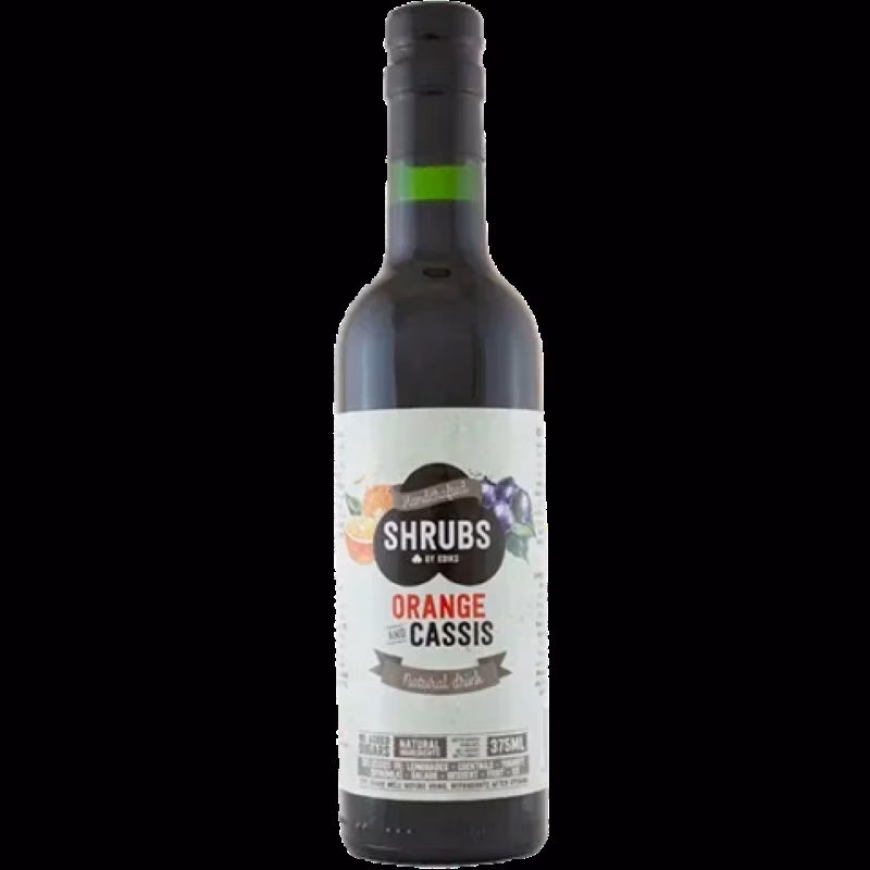 sinaasappel zwarte bes shrub 375ml fruitazijn drank