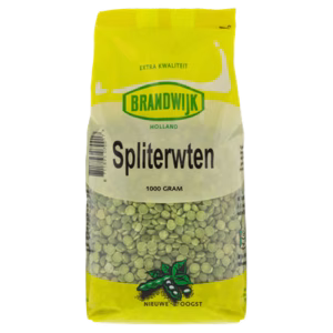 Groene spliterwten Brandwijk 1000 gram – natuurlijke peulvruchten voor erwtensoep