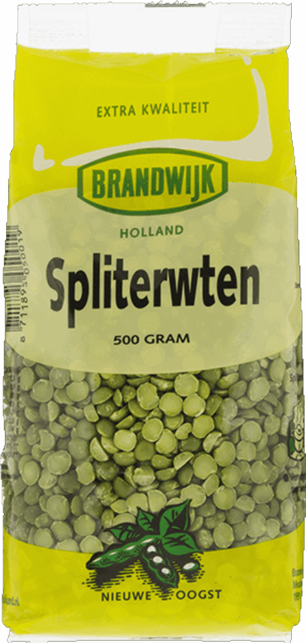 Spliterwten (groen) zak 500gr. Brandwijk
