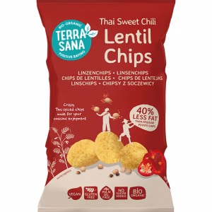 Linzenchips Thai Sweet Chili BIO Terrasana 75g biologische snack