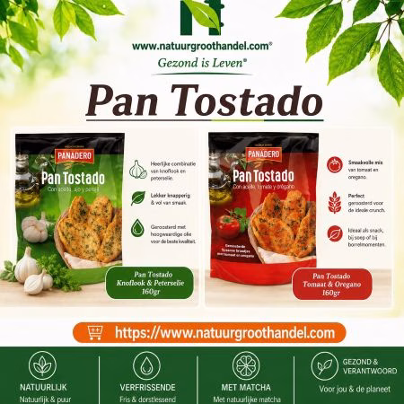 Pan Tostado Knoflook & Peterselie en Tomaat & Oregano assortiment