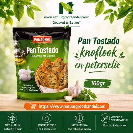 Pan Tostado snack met knoflook 160gr
