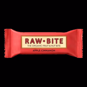 Rawbite appel kaneel organic reep 50g biologische snack