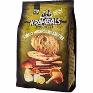 krambals bruschetta bospaddenstoelen en boter 70g luxe borrelsnack