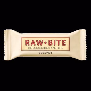 Rawbite kokos organic reep 50g biologische snack