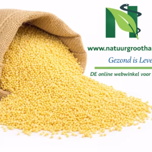 Gepelde gierst Brandwijk 10kg in jute zak met losse korrels