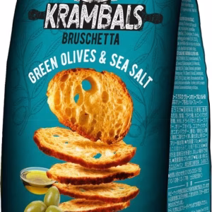 Krambals Bruschetta Groene Olijf & Zeezout 70 gram