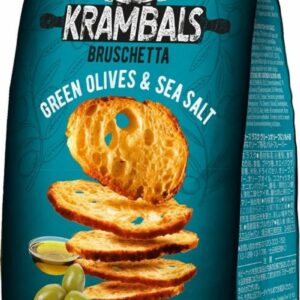 Krambals Bruschetta Groene Olijf & Zeezout 70 gram