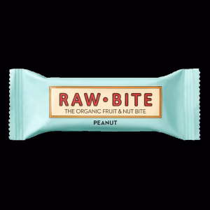 Rawbite pinda organic reep 50g biologische snack