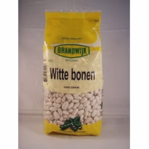 Witte bonen Brandwijk 1000g – gedroogde witte bonen in zak