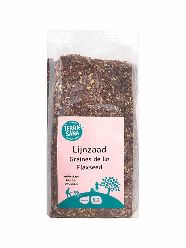 Terrasana lijnzaad gebroken raw bio 400g
