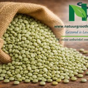Groene flageolets in jute zak van Natuurgroothandel voor salades, soepen en Franse gerechten