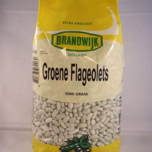 Groene flageolets 1000g Brandwijk verpakking