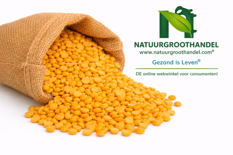 spliterwten geel 10kg Brandwijk in jute baal