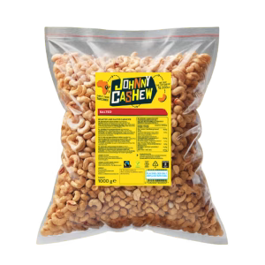 Johnny Cashew gebrand gezouten cashewnoten bulk 1000g