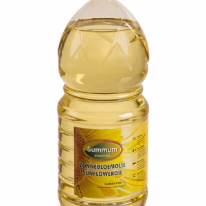 Zonnebloemolie 3 liter PET-fles voor bakken, braden, wokken en frituren