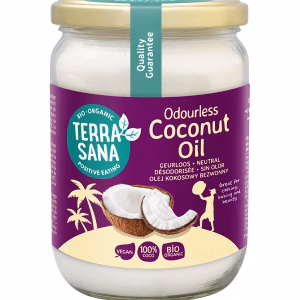 biologische kokosolie geurloos 500ml Terrasana pot