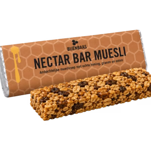 Bijenbaas Nectar Bar Muesli honing proteïne bar met Nederlandse granen