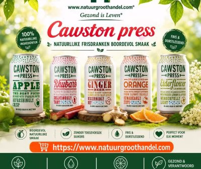 Cawston Press natuurlijke fruitdranken in vijf verfrissende smaken