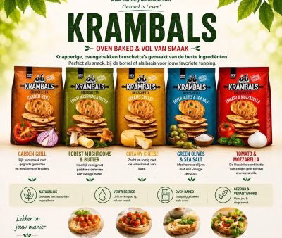 Krambals duurzame snacks van geredde groenten in vijf heerlijke smaken