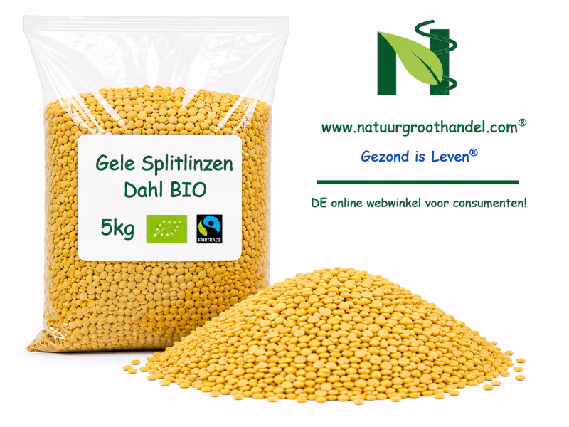 Gele Splitlinzen Dahl BIO 5 kg | Natuurgroothandel