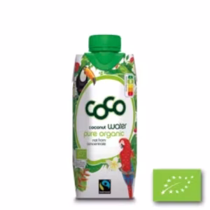 Dr. Martins Kokoswater Pure BIO 330 ml, tray met 15 verpakkingen biologisch kokoswater.