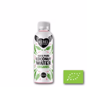 Rebel Kitchen BIO kokoswater 330 ml, tray met 12 verpakkingen biologisch kokoswater voor een verfrissend drinkmoment.