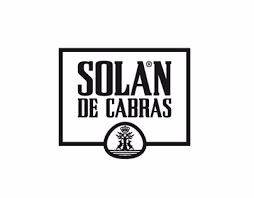Logo van Solán de Cabras, Spaans mineraalwatermerk bekend om de karakteristieke blauwe fles.