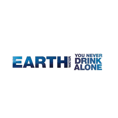 Logo van EARTH Water, merk van mineraalwater met een maatschappelijke missie.