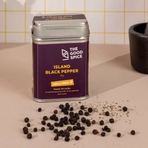 Zwarte peperkorrels Island Black Pepper 75 g The Good Spice