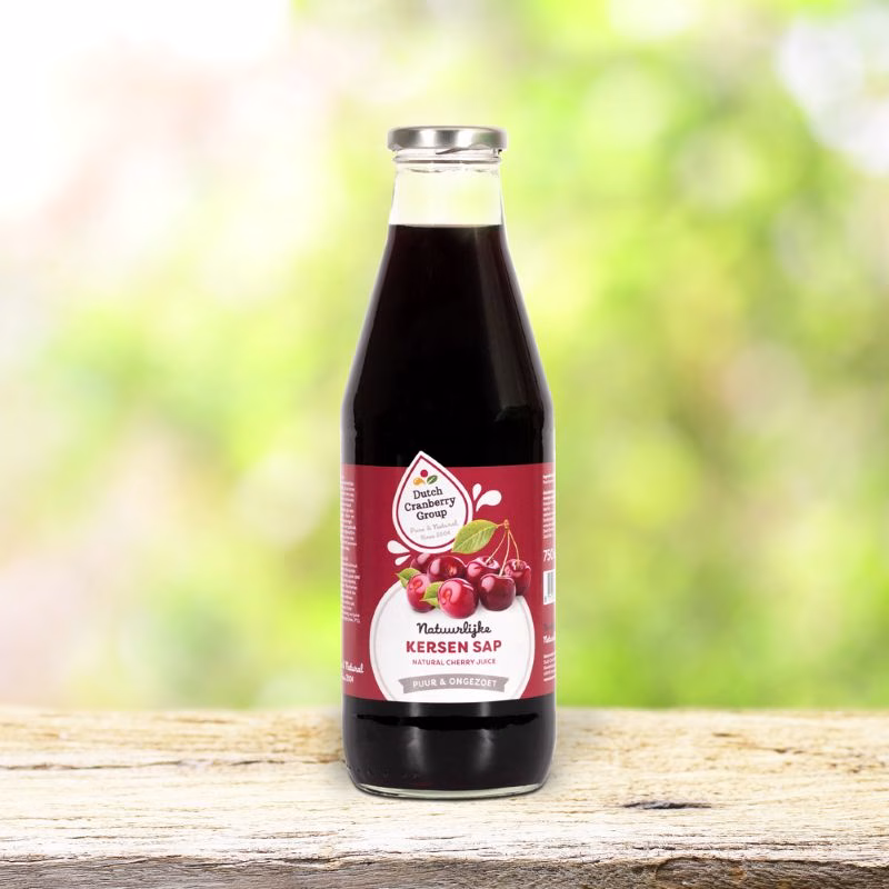 Kersensap puur Dutch Cranberry 750 ml
